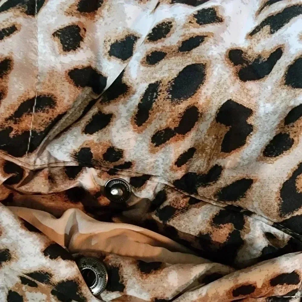 GB women's puffer jacket leopard print size M New - Picture 11 of 12